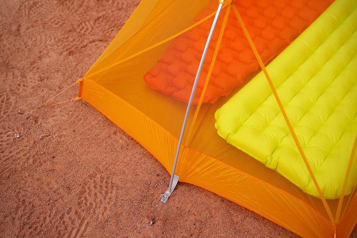 Big Agnes Tiger Wall backpacking tent (semi-freestanding design)